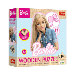 Trefl Barbie 50-Piece Wooden Contour Puzzle | 20282