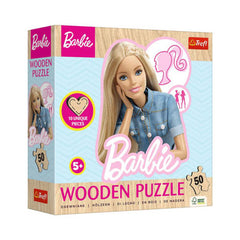 Trefl Barbie 50-Piece Wooden Contour Puzzle | 20282