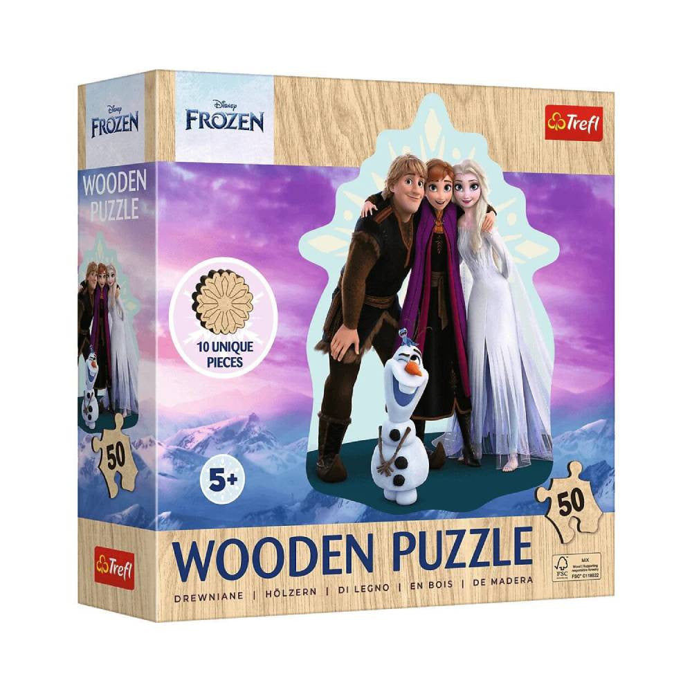 Trefl Frozen 50-Piece Wooden Contour Puzzle | 20283