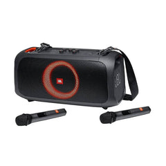 JBL PartyBox On-The-Go Portable Bluetooth Speaker with Dual Wireless Microphones | JBLPARTYBOXOTG2MIC