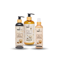 TROCHIC Coco Dream Coconut Body Lotion, Shower Gel & Fragrance Mist Set