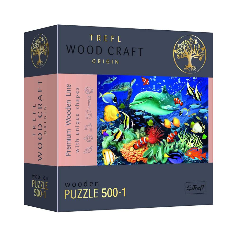 Trefl Wood Craft Sea Life 501-Piece Wooden Puzzle | 20153