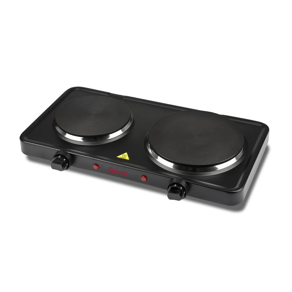 G3 Ferrari Girmi Double Electric Hotplate Black | GPE36