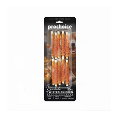 ProChoice Rawhide Twisted Chicken Dog Treats 10 pcs | P7004
