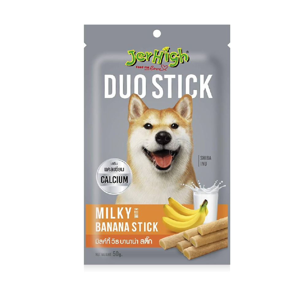 Jerhigh Duo Milky Banana Dog Treats 50 g x 1| 454055