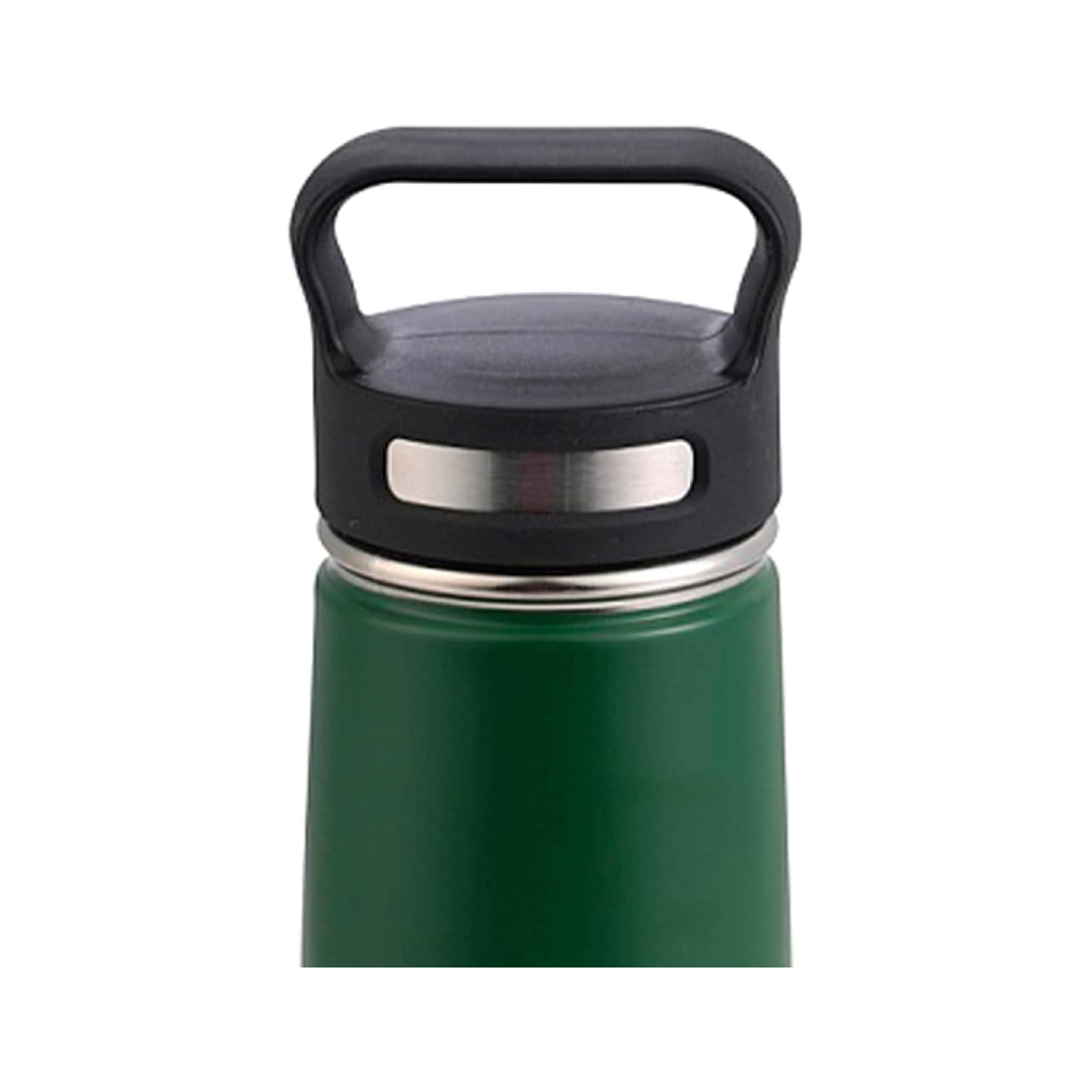 Bergner 500ml Thermal Water  Bottle wit h Grip - Green | BG-37572-MGR