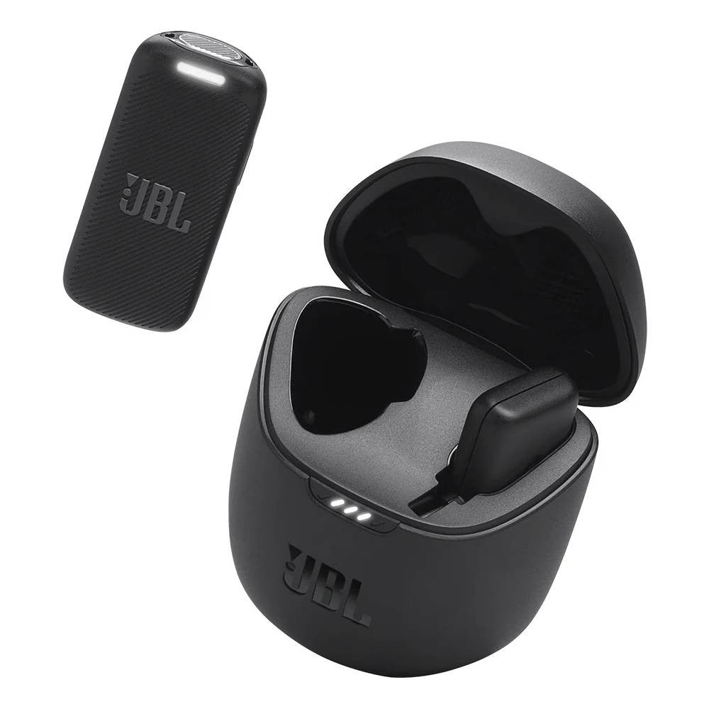 JBL Quantum Stream Wireless USB-C — Clip-On Wireless Microphone for Phones & Content Creation | 24H, 100m Range