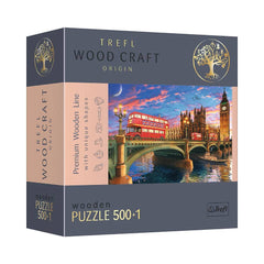 Trefl Wood Craft Palace of Westminster Big Ben London 501-Piece Wooden Puzzle | 20155