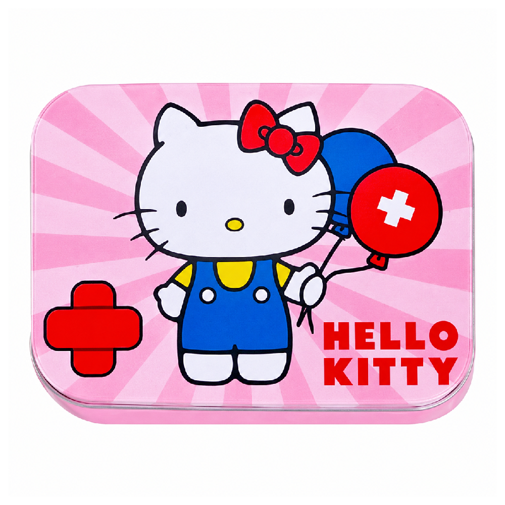 HK Band Aids Pink Metal Box | DL-12