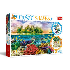 Trefl Crazy Shapes Tropical Island Puzzle 600 Pieces | 11113