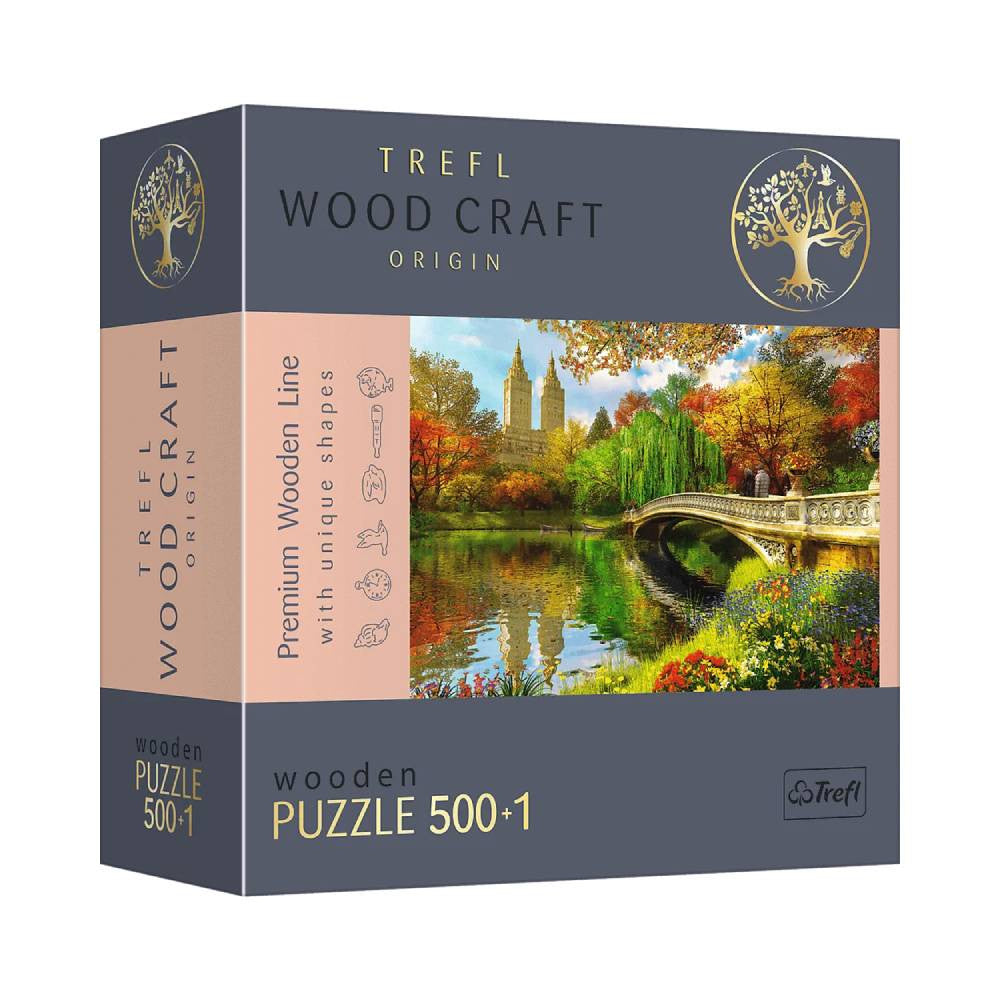 Trefl Wood Craft Central Park Manhattan New York 501-Piece Wooden Puzzle | 20157