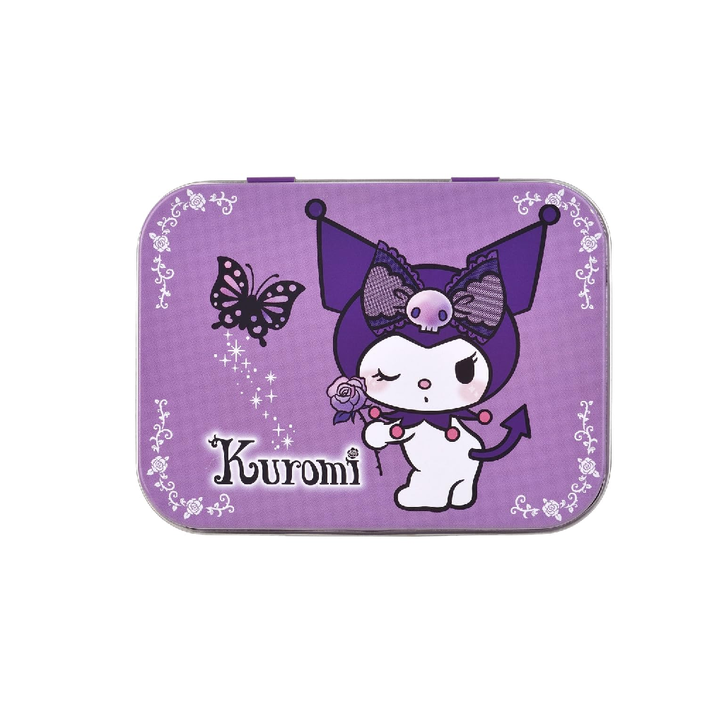 HK Kuromi Glitter Band Aids Metal Box | DL-12