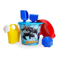 Marvel Spider-Man 6-Piece Beach Bucket Sand Toy Set | 01532