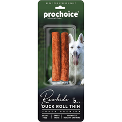 ProChoice Rawhide Duck Roll Thin Dog Treats 2 pcs | P7008