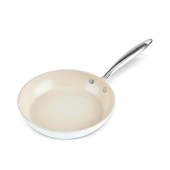 Karaca Swiss Crystal Almond Cream Non-Stick Induction Pan with Stainless Steel Handle 26cm | 8683650355526