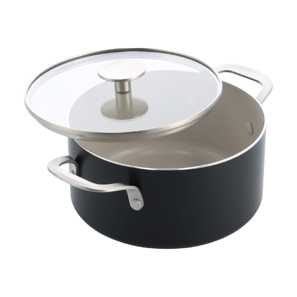 KitchenAid 24cm 4.91L Non-Stick Aluminum Casserole with Glass Lid | CC010162-001