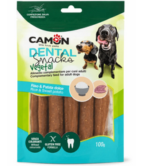 Camon Dental Snack Cannoli Rice & Sweet Potato Gluten-Free Dog Treats 100g | AE322