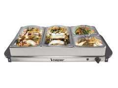 Beper Steel / Plastic Buffet Warmer Metallic Grey | BEP-P101TEM001