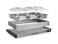 Beper Steel / Plastic Buffet Warmer Metallic Grey | BEP-P101TEM001
