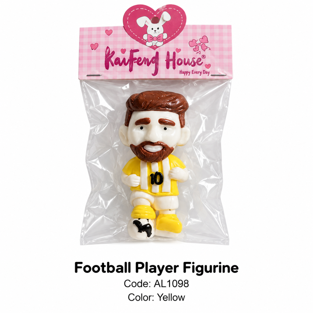 Football Player Number 10 Character Figurine Set - 3 Designs | AL1098