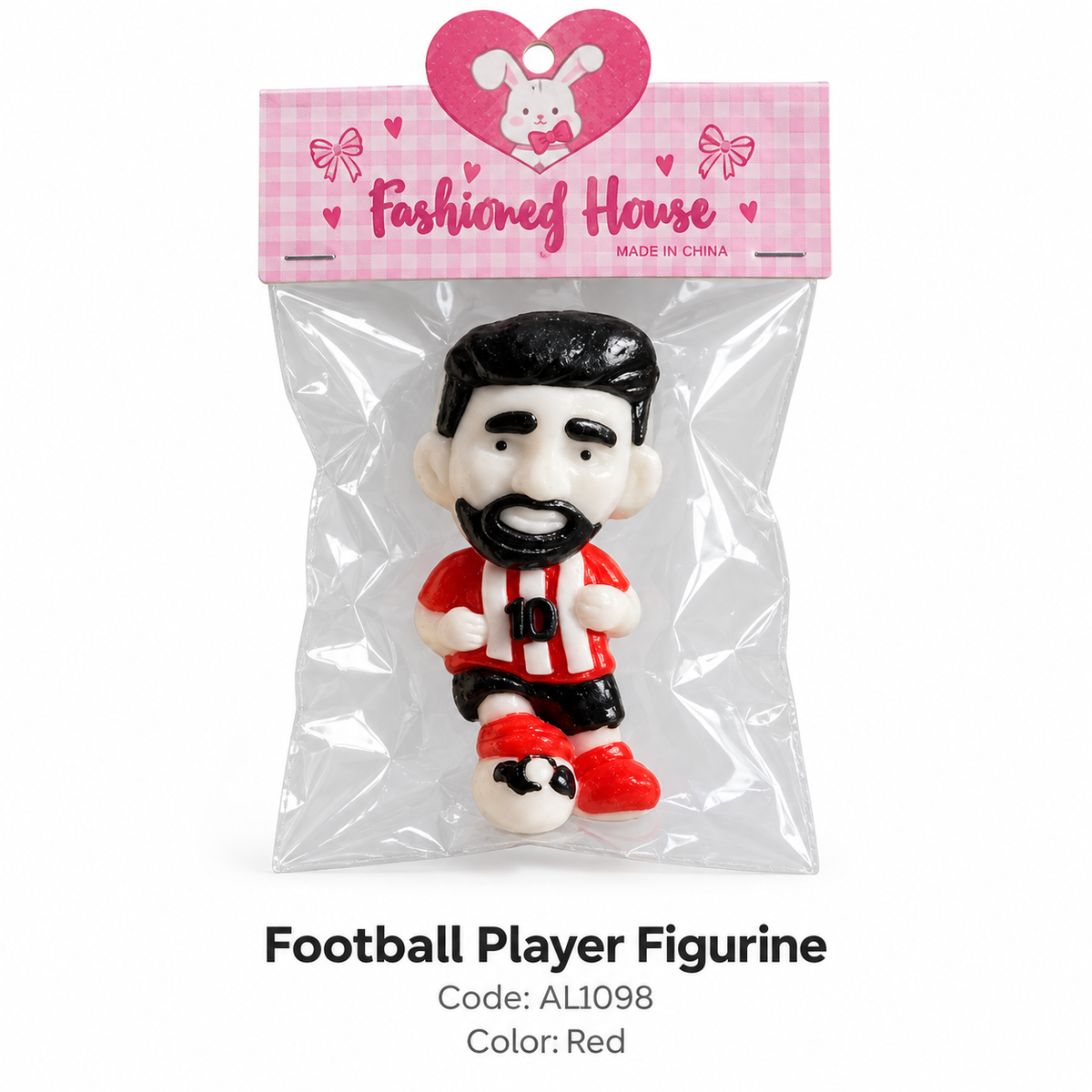 Football Player Number 10 Character Figurine Set - 3 Designs | AL1098