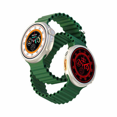 Porodo Ultra Evo Smart Watch 1.51" Wide Touch Screen , Green| PD-SWURTI-GN