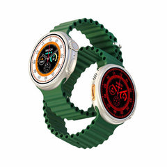 Porodo Ultra Evo Smart Watch 1.51" Wide Touch Screen , Green| PD-SWURTI-GN