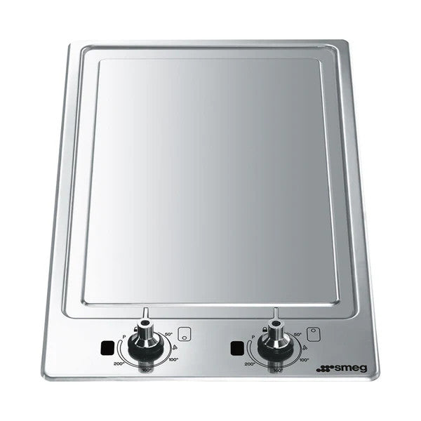 SMEG Domino Built-In Teppanyaki 30cm Stainless Steel | PGF30T-1