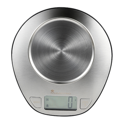 MasterPro Kitchen Scale 0-5KG 1.8L, Stainless Steel, Silver | BGMP-5651