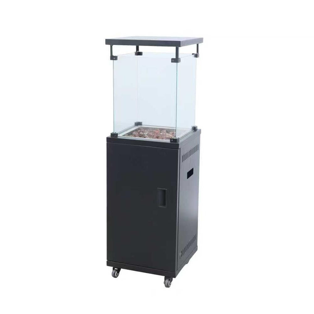 Perfetto Square Fire Pit With Glass View | PRFOD4