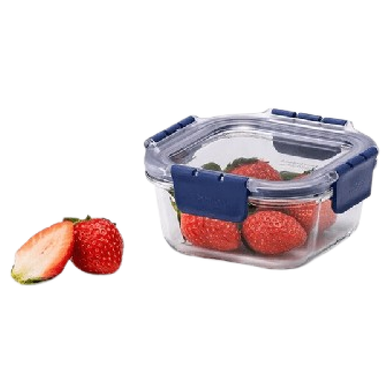 LocknLock Topclass Square Leak Proof Heat Resistant Glass Food Storage Container 500ML | LLBG214