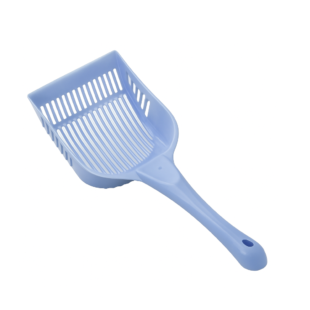 Cat Litter Shovel - Durable Plastic Scoop with Handle for Easy Cleaning - Periwinkle