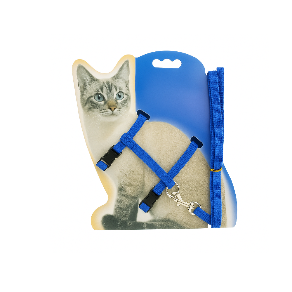 Göksum Petshop Cat Leash & Harness - Blue | PET-CL-BLU01