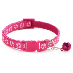 Sunro Pet Collar with Bell - Adjustable Safety Cat & Small Dog Collar, Pink(1 Piece)