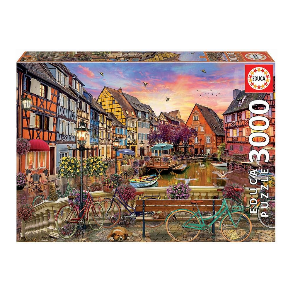 Educa 19051 - European Canal Town Puzzle (3000 Pieces) | 19051