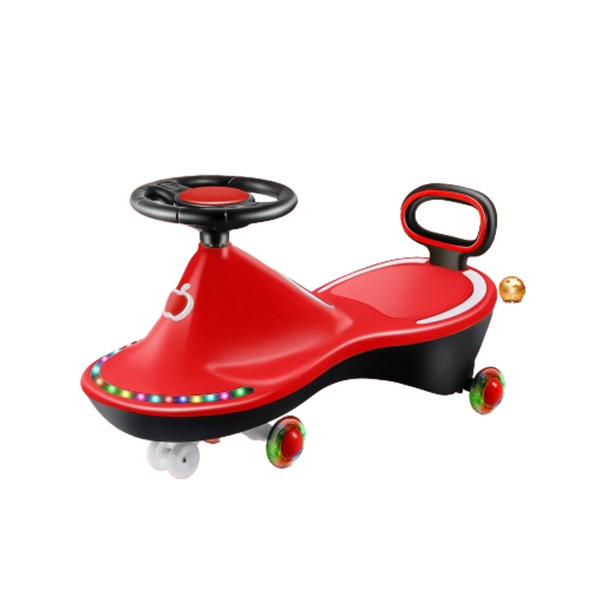 Music & Light Wiggle Swing Ride for Kids - Red | 6688-1R