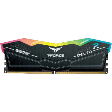 TEAMGROUP T-Force Delta RGB DDR5 Ram Kit 32GB (2x16GB) 6000MHz PC5-48000 CL30 Desktop Memory Module Ram  Chipset XMP 3.0 & AMD EXPO Ready , Black | FF4D532G6000HC30DC01