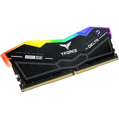 TEAMGROUP T-Force Delta RGB DDR5 Ram Kit 32GB (2x16GB) 6000MHz PC5-48000 CL30 Desktop Memory Module Ram  Chipset XMP 3.0 & AMD EXPO Ready , Black | FF4D532G6000HC30DC01
