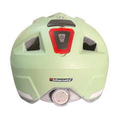 Bikemate Cycling Helmet with Rear LED Light Mint Green