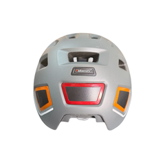 Bikemate Cycling Helmet with Rear Safety Light Matte Grey
