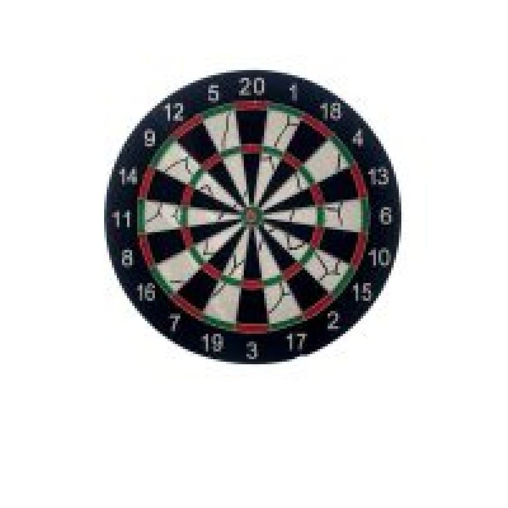 Lixind Flocked Dart Board Regulation Size 45.7 cm with Steel Tip Darts