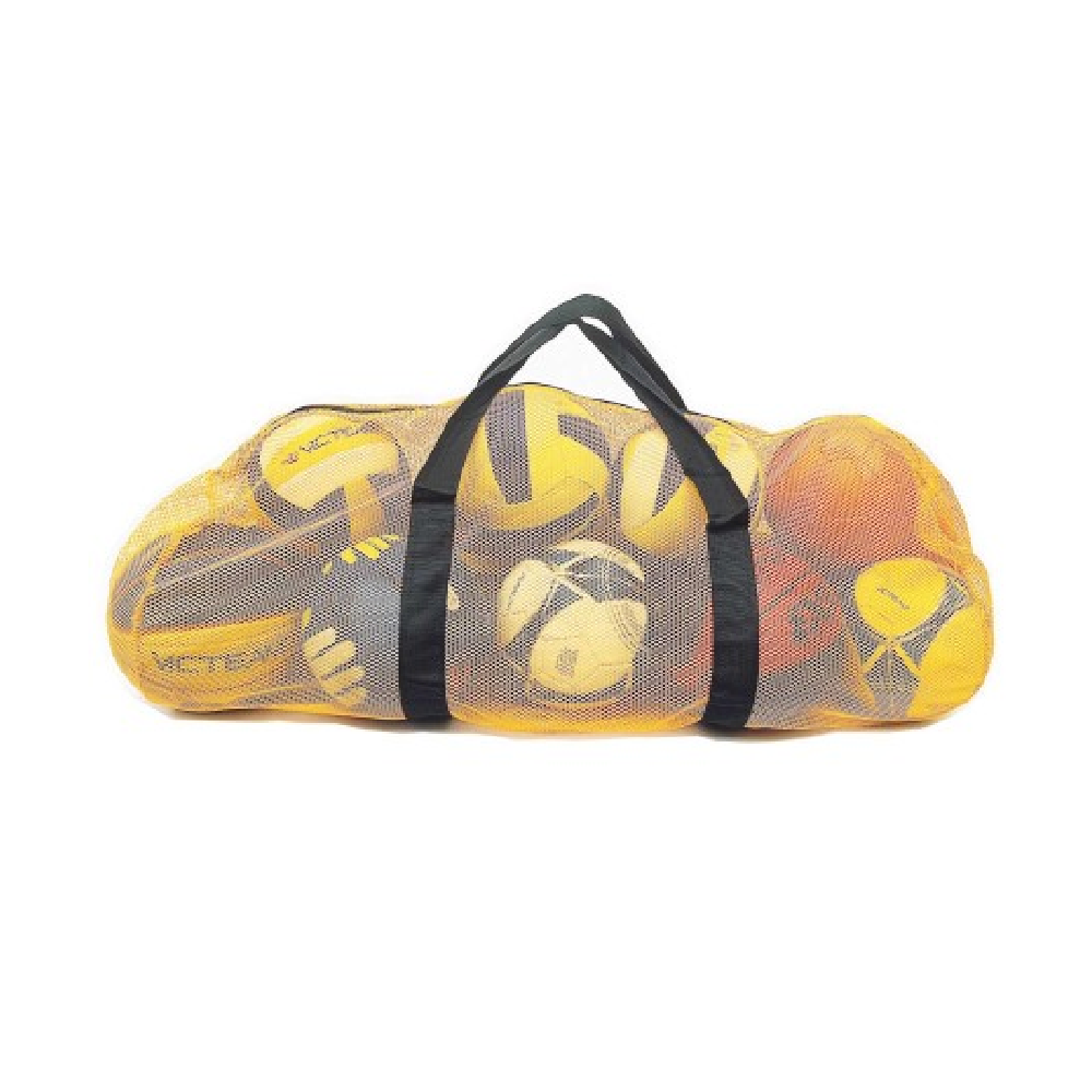 Fanchiou Ball Carrying Net with Zipper – Holds up to 10 Balls - Yellow