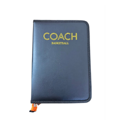 Basketball Coaching Board Clipboard External Leather Design with Zipper