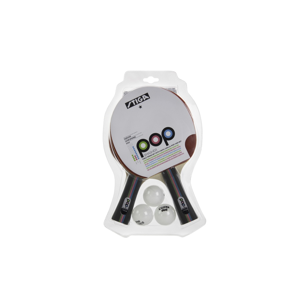 Stiga Pop Smasher 1-Star Table Tennis Set