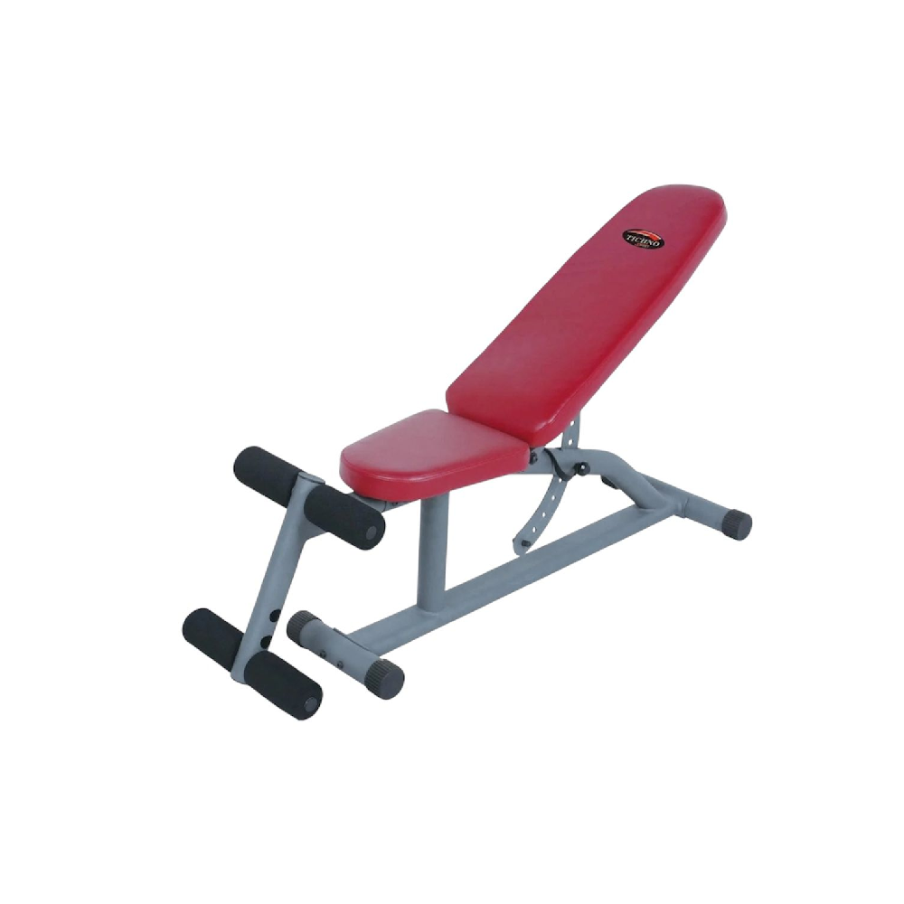 Adjustable Bench Gray-Red Edition