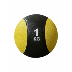 Solid Rubber Fitness Medicine Ball -1 kg - Yellow