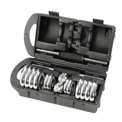 York Fitness 15 kg Chrome Dumbbell Set