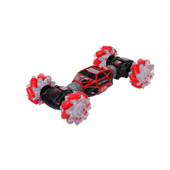 Twisting 4×4 Stunt RC Car - 1:14 Deformation Remote Control Car with Lights & Watch Control - Red | DH666-70