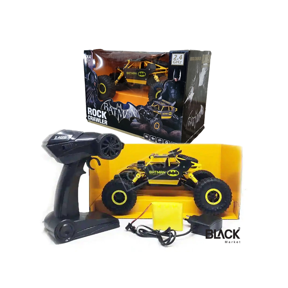 Batman Rock Crawler 4x4 RC Car with 2.4GHz Remote - Yellow | 699-106ABCE