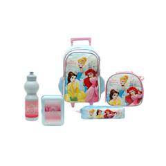Kids Trolley School Backpack Set – Disney Princess Design (5-Piece Set) | 500222
